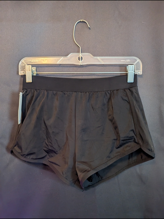 1eovqn Pants - Women’s Black Athletic Running Shorts with Stretch Waistband